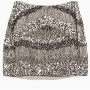NWT Zara sequin mini skirt. Size Small